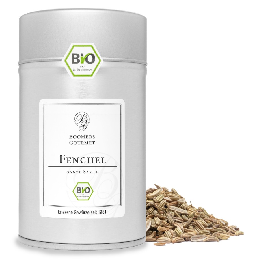 BOOMERS GOURMET Bio Fenchel, Ganze Samen Bio Gewurze