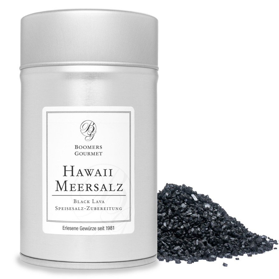 BOOMERS GOURMET Hawaii Meersalz "Black Lava" Salz