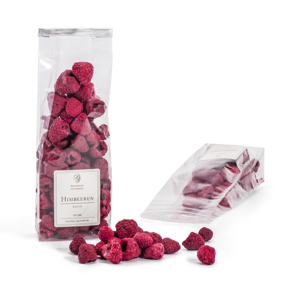 BOOMERS GOURMET Bio Himbeeren, Ganze Fruchte Gefriergetrocknete Fruchte